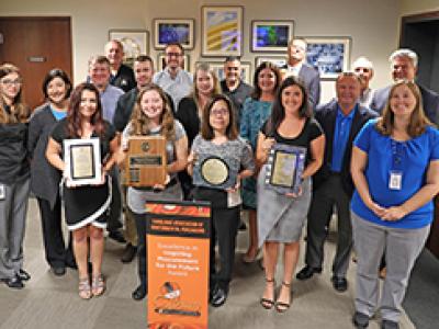 Finance Department staff with recent awards