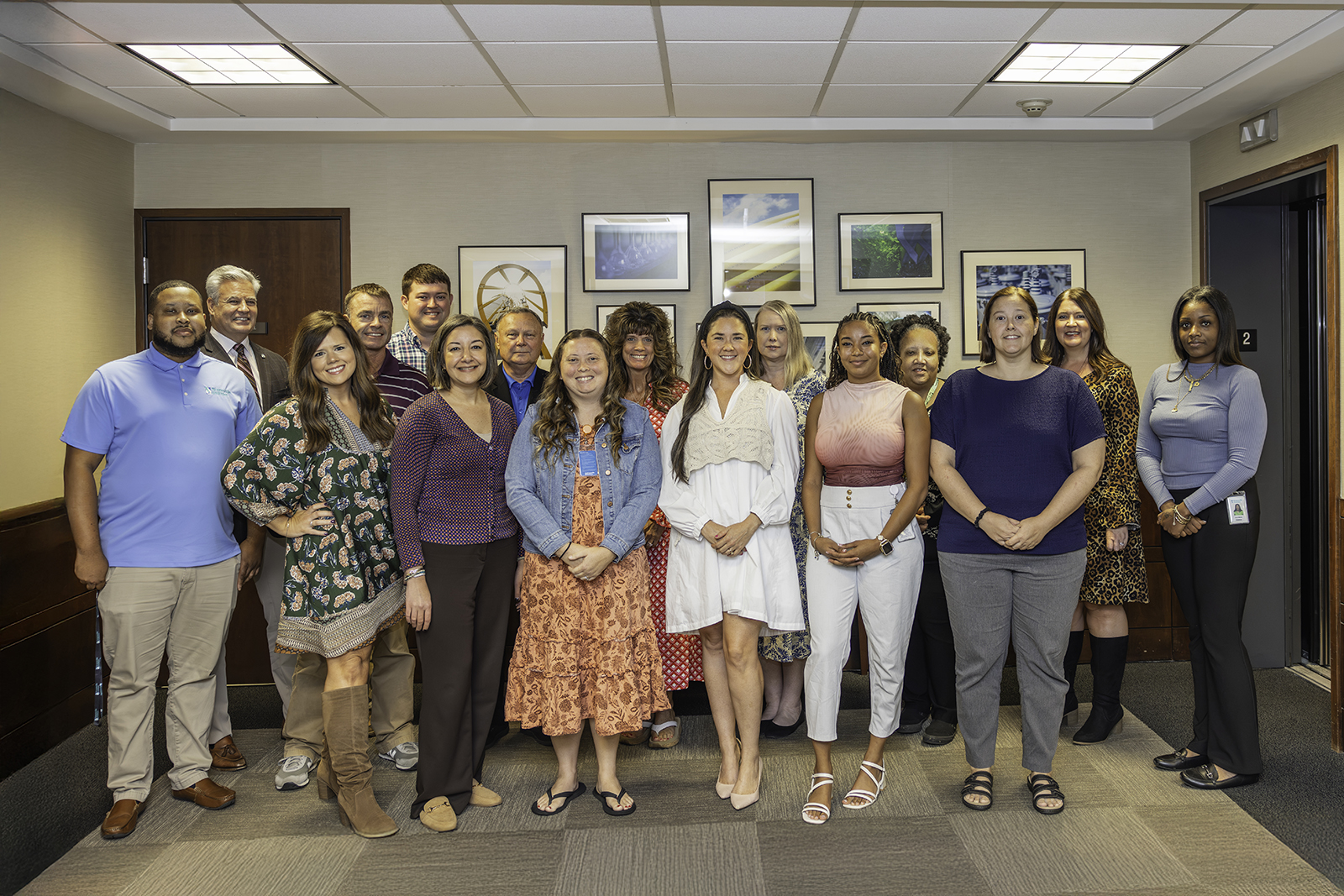 Finance Department poses for photograph